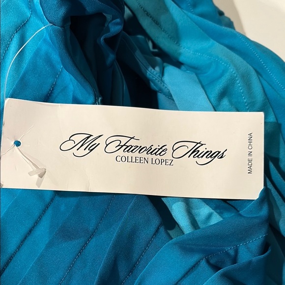 Colleen Lopez My favorite things  Elegant Blue Dress size large - Picture 3 of 6